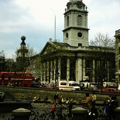 12. London Y7 Trafalgar Square 6.5.1980 London 1st Year Trip 1980 | David Aldred