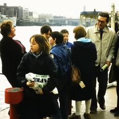 5. London Y7 Tower Pier 6.5.1980 London 1st Year Trip 1980 | David Aldred