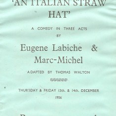 An Italian Straw Hat 1956