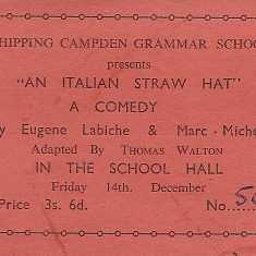An Italian Straw Hat 1956
