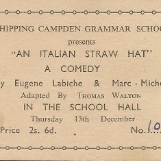 An Italian Straw Hat 1956
