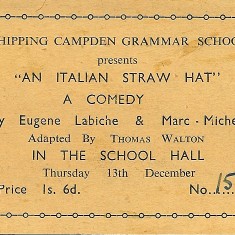 An Italian Straw Hat 1956
