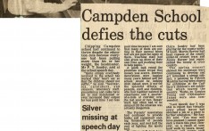 Campden School Defies the Cuts 1981