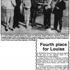 Fourth Place for Louisa 