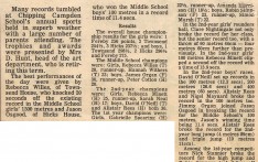 Records Tumble at Campden School Sports 1982