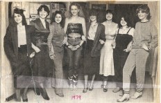 School girls as fashion models