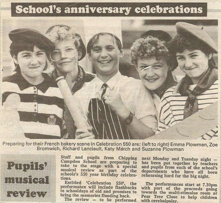 Schools Anniversary Celebrations 1990