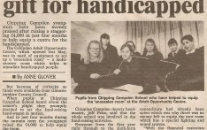 Youngsters £4000 gift for Handicapped