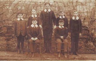 Boys, possibly boarders, c.1916 Alexander Thomas Franklin Brodie, standing second left