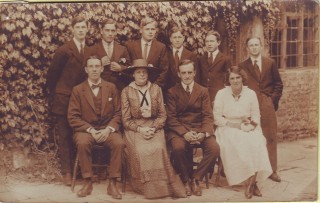 Mr & Mrs Cossens with prefects c.1917