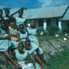 Judith at Njaluhuan School, Sierra Leone 1961