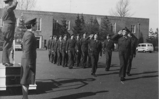 Marchpast of CCGS ATC 1589 Sqn, RAF Watton, Norfolk, May 1962