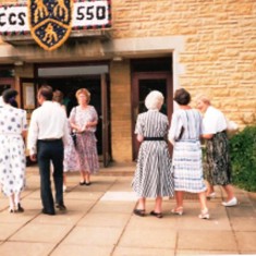 Front of school 550th Anniversary