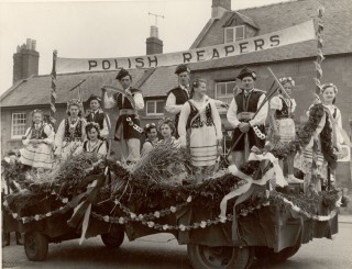 Polish decorated float at Scuttlebrook Wake c.1955